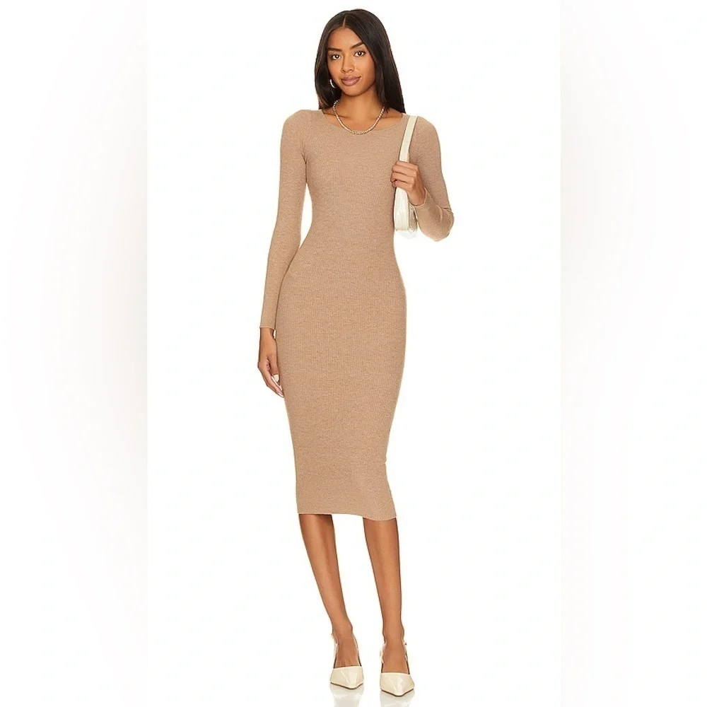 lpa beige dress LPA